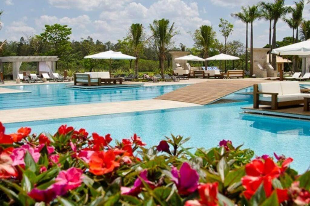 Resort&Lazer Piscinas, Beach Tenis, Bike, Golfe, Pesca, Ar, Wifi Fibra, Tv A Cabo E Lareira Águas de Santa Barbara Exteriör bild