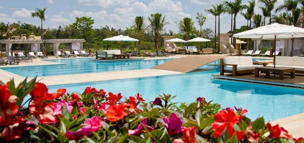 Resort&Lazer Piscinas, Beach Tenis, Bike, Golfe, Pesca, Ar, Wifi Fibra, Tv A Cabo E Lareira Águas de Santa Barbara Exteriör bild